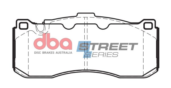 DBA Street Series Ceramic Front Brake Pad Set 162.5 x 73.6 x 15.3mm