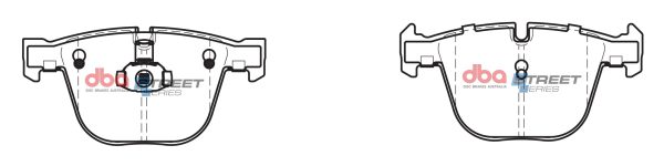 DBA Street Series Ceramic Rear Brake Pad Set 139.7 x 67.9 x 15.9mm for BMW 5 Series (GT F07) 520 / BMW 5 Series (GT F07) 530 & More