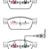 DBA Street Series Semi-Metallic Front Brake Pad Set 193.2 x 75.0 x 16.5mm for Volkswagen Caravelle / Volkswagen Caravelle T6 / Volkswagen Transporter