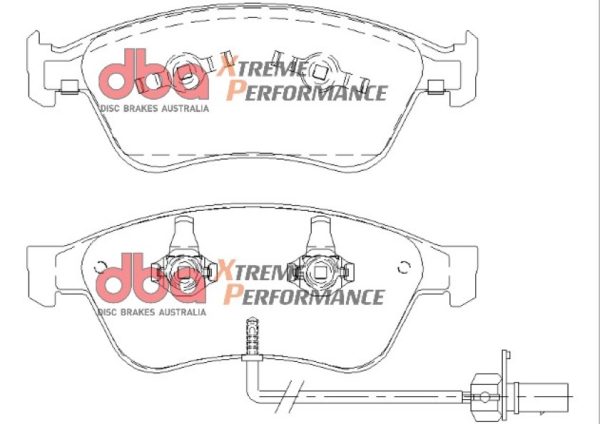 DBA Xtreme Performance Front Brake Pad Set 193.1 x 72.7 x 19.1mm for Audi A8 quattro D3/4E / Audi S6 C6 & More