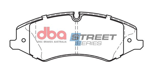 DBA Street Series Semi-Metallic Front Brake Pad Set 192.8 x 72.3 x 17.3mm for Land Rover Defender / Land Rover Discovery & More