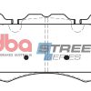 DBA Street Series Semi-Metallic Front Brake Pad Set 189.7 x 95.9 x 15.2mm for Land Rover Discovery / Land Rover Range Rover / Land Rover Range Rover Sport