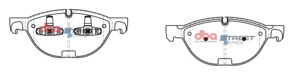 DBA Street Series Ceramic Front Brake Pad Set 193.0 x 78.8 x 18.1mm for BMW X5 (E70) / BMW X5 (F15) / BMW X6 (E71)