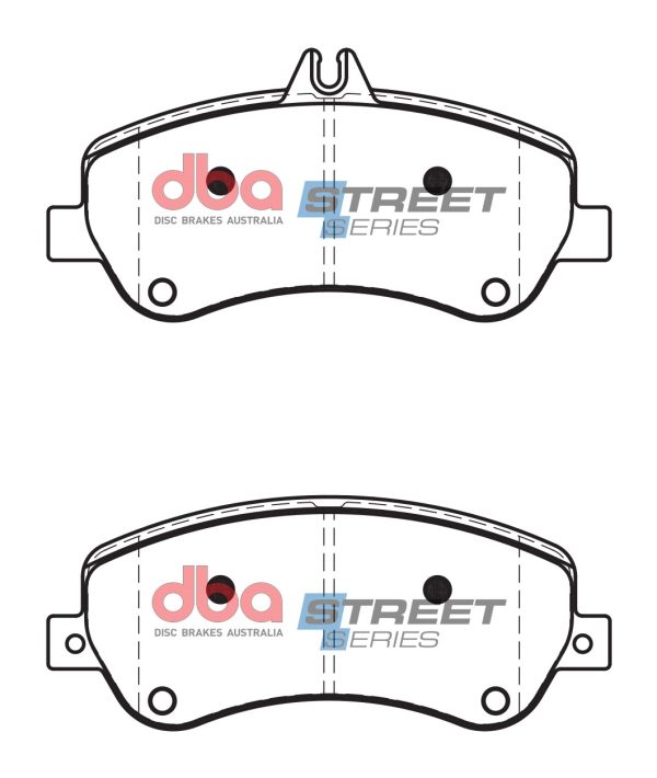 DB2213SS.jpg DBA Street Series Ceramic Front Brake Pad Set 165.2, 165.2 x 79.7, 68.4 x 19.3mm for Mercedes GLK-Class (X204) GLK200 / Mercedes GLK-Class (X204) GLK220 & More