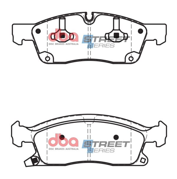 DB2216SS.jpg DBA Street Series Ceramic Front Brake Pad Set 193.3, 194.6 x 64.1, 64.2 x 18.1mm for Dodge Durango / Jeep Grand Cherokee & More