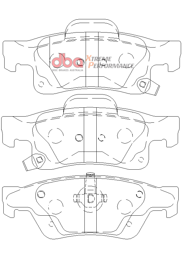 DBA 4000 Series T3 Slotted Rear Disc & Xtreme Performance Pad Kit 330mm for Dodge Durango / Jeep Grand Cherokee
