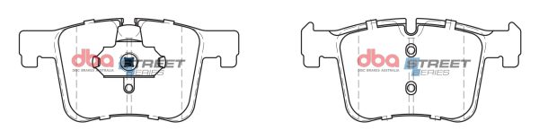 DBA Street Series Ceramic Front Brake Pad Set 148.3 x 70.2 x 18.1mm for BMW 1 Series (F20) 125 / BMW 1 Series (F21) 120 & More