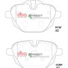 DB2225SP.jpg DBA Street Performance Rear Brake Pad Set 106.1 / 106.1 x 63.1 / 56 x 17 / 17mm for BMW 5 Series (F10) 518 / BMW 5 Series (F10) 520 & More