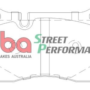 DBA Street Performance Front or Rear Brake Pad Set 131.7 x 77.3 x 15.9mm for Ac MK VI / Aston Martin DB9 & More