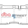 DBA Street Series Semi-Metallic Front or Rear Brake Pad Set 131.7 x 77.2 x 15.6mm for Ac MK VI / Aston Martin DB9 & More