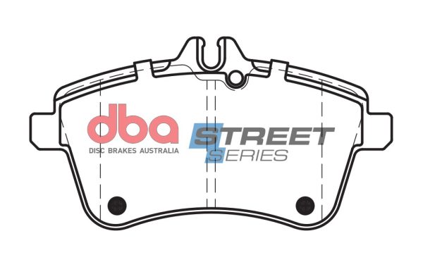 DB2233SS.jpg DBA Street Series Ceramic Front Brake Pad Set 131.6 x 69.9 x 18.6mm for Mercedes A-Class (W169) A200 / Mercedes A-Class (W169) A200D & More