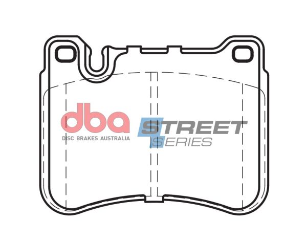 DB2235SS.jpg DBA Street Series Ceramic Front Brake Pad Set 101.7 x 79.5 x 15.6mm for Mercedes C-Class (W203) / Mercedes C-Class (W203) C320 TD & More