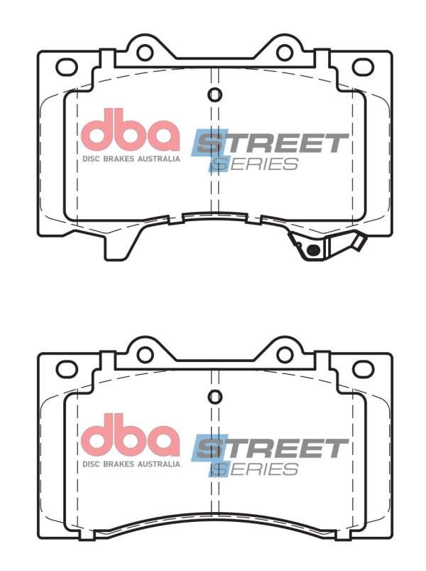 DBA Street Series Semi-Metallic Front Brake Pad Set for Nissan Patrol Y62