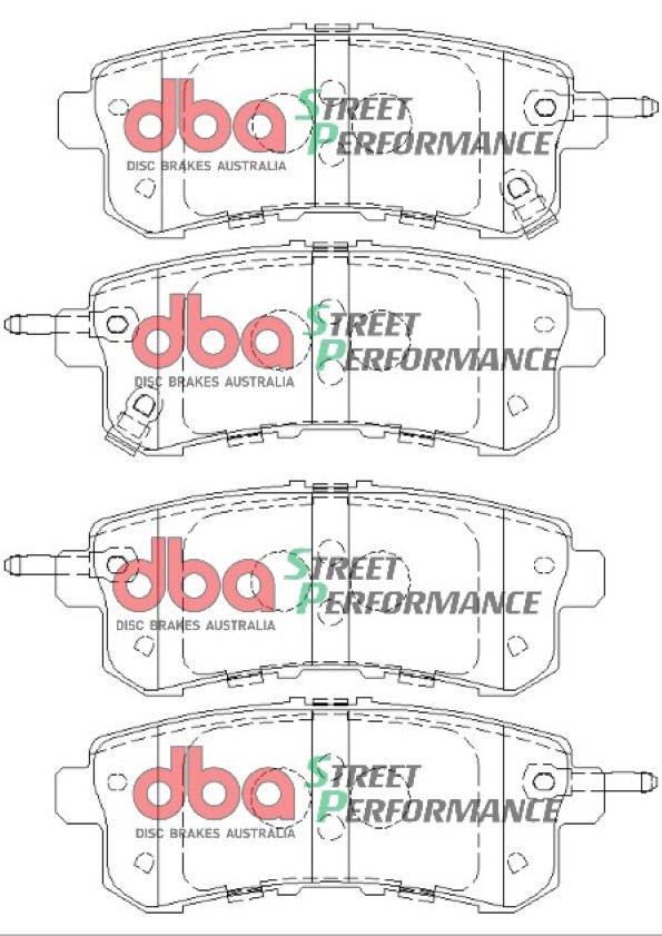DB2244SP.jpg DBA Street Performance Rear Brake Pad Set for Infiniti QX80 / Nissan Patrol Y62
