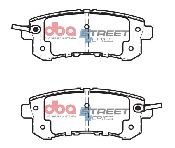 DBA Street Series Ceramic Rear Brake Pad Set for Infiniti QX80 / Nissan Patrol Y62