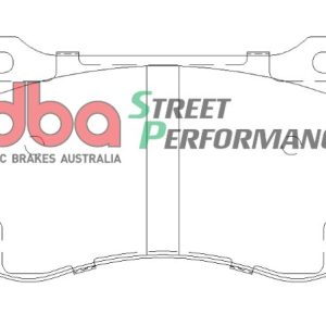 DBA Street Performance Front Brake Pad Set 141.5 x 76.2 x 16.7mm for Chrysler 300C / Dodge Challenger & More