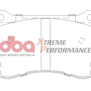 DBA Xtreme Performance Front Brake Pad Set 141.5 x 76.2 x 16.7mm for Chrysler 300C / Dodge Challenger & More