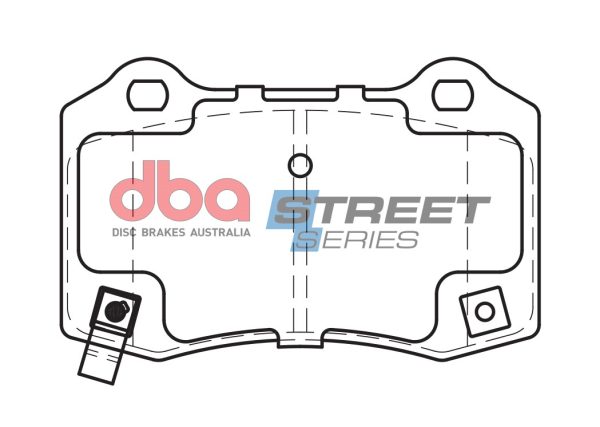 DB2260SS.jpg DBA Street Series Ceramic Rear Brake Pad Set 109.7 x 69.1 x 14.5mm for Chrysler 300C / Dodge Magnum & More