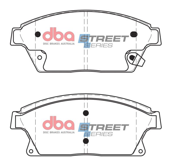 DB2268SS.jpg DBA Street Series Ceramic Front Brake Pad Set 148.1 x 61.0 x 17.4mm for Chevrolet Cruze (J300) / Chevrolet Orlando & More