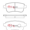 DB2277RP.jpg DBA Race Performance Rear Brake Pad Set 106 x 45.6 x 16mm for Renault Espace (Mk5) / Renault Fluence & More