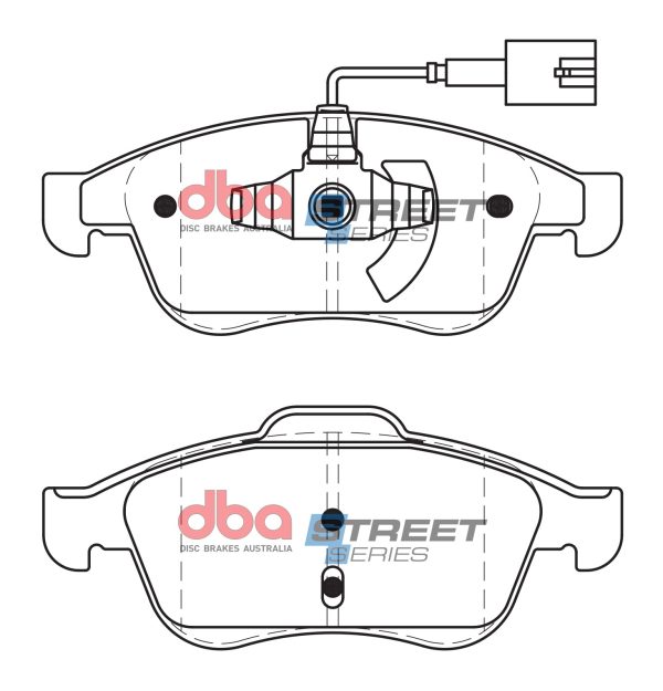 DBA Street Series Ceramic Front Brake Pad Set for Alfa Romeo Giulietta (940)