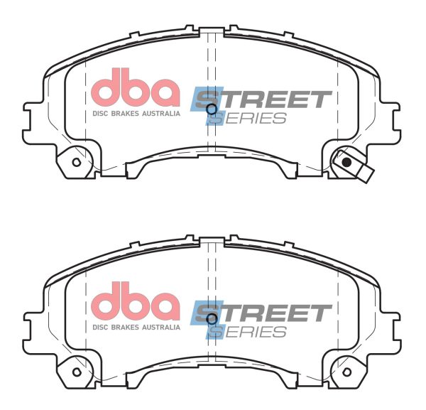 DB2341SS.jpg DBA Street Series Ceramic Front Brake Pad Set 151.9 x 61.5 x 15.2mm for Chevrolet (Thailand) Colorado / Holden (Thailand) Colorado & More