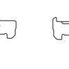 DBA Street Series Ceramic Front Brake Pad Set 179.7 x 65.3 x 17.0mm for Ford Focus (Mk3) / Ford Kuga (Mk2) / Ford Transit/Toureno Connect