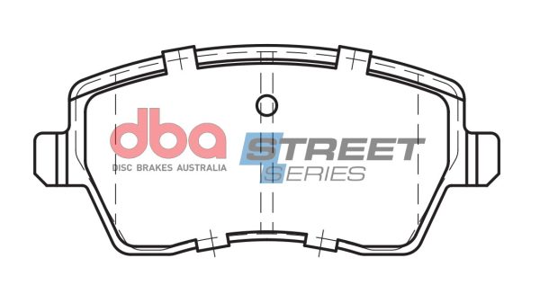 DBA Street Series Ceramic Front Brake Pad Set 116.6 x 52.5 x 16.3mm for Nissan Micra (K13) / Nissan Note & More