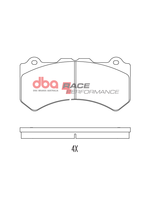 DB2375RP.jpg DBA Race Performance Front Brake Pad Set 189.7 x 93 x 15mm for Cadillac ATS-V / Cadillac CTS-V & More