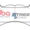 DBA Street Series Ceramic Front Brake Pad Set 189.7 x 93.0 x 15.0mm for Cadillac ATS-V / Cadillac CTS-V & More
