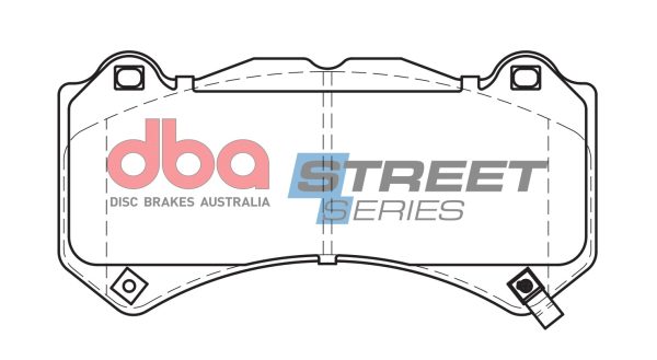 DBA Street Series Ceramic Front Brake Pad Set 189.7 x 93.0 x 15.0mm for Cadillac ATS-V / Cadillac CTS-V & More