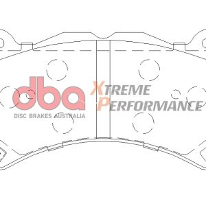 DBA Xtreme Performance Front Brake Pad Set 189.8 x 93.1 x 15.4mm for Cadillac ATS-V / Cadillac CTS-V & More