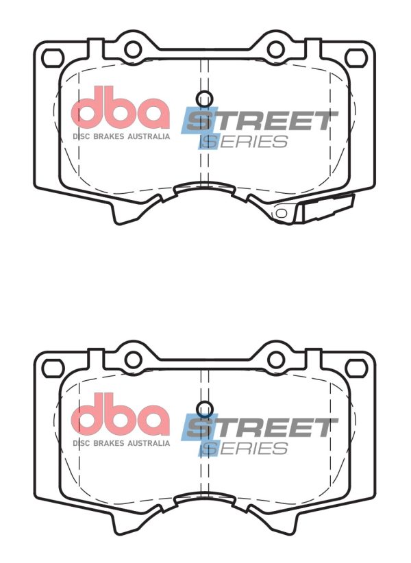 DBA Street Series Ceramic Front Brake Pad Set for Toyota Fortuner AN150/160 / Toyota Hilux