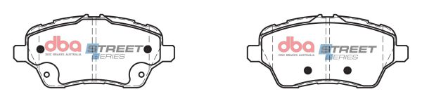 DB2382SS.jpg DBA Street Series Ceramic Front Brake Pad Set 131.7 x 60.3 x 15.9mm for Ford B-Max / Ford Fiesta (Mk7) & More