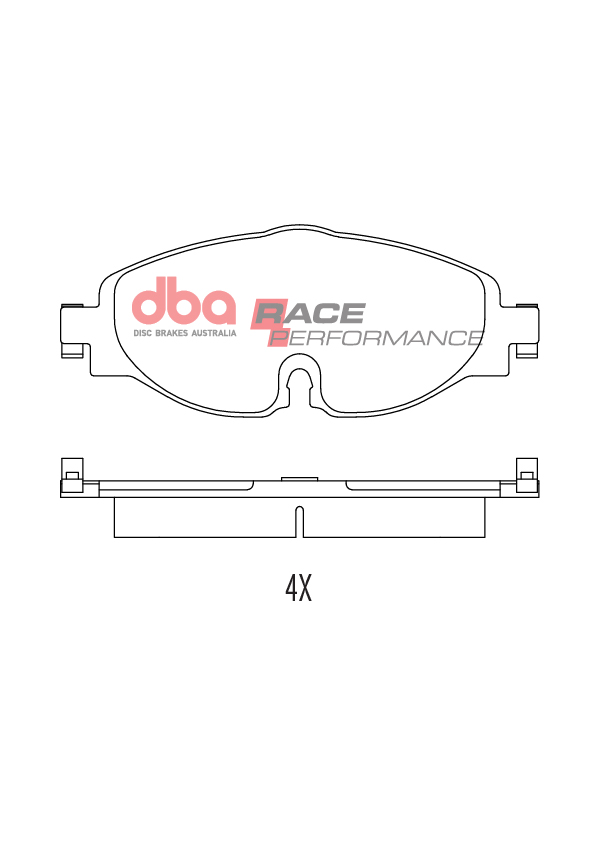 DBA Race Performance Front Brake Pad Set 160.2 x 65.4 x 18.9mm for Audi A1 GB / Audi A3 8V & More