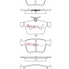 DBA Race Performance Rear Brake Pad Set 123.2 x 61.4+56.3 x 15.5mm for Audi A3 8V / Audi A3 Cabriolet 8V & More