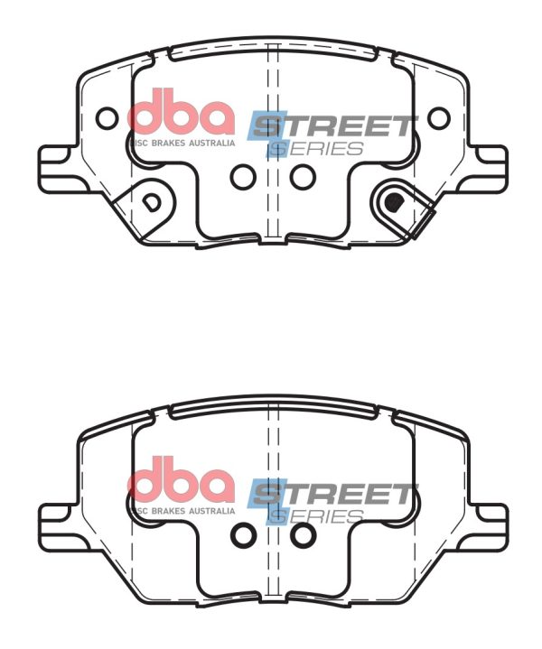 DB2399SS.jpg DBA Street Series Ceramic Front Brake Pad Set 140.9 x 63.6 x 18.8mm for Fiat 500X / Jeep Compass (MP) / Jeep Renegade