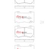 DBA Race Performance Front Brake Pad Set 127.2 x 75.5 x 15.9mm for Infiniti FX30D / Infiniti FX37 & More