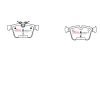 DBA Street Series Ceramic Rear Brake Pad Set 122.6, 122.6 x 61.9, 56.4 x 14.8mm for Mercedes C-Class (W205) C160 / Mercedes C-Class (W205) C180 & More