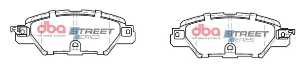 DBA Street Series Ceramic Rear Brake Pad Set for Mazda CX-5 (1st Gen) / Mazda CX-5 (2nd Gen)