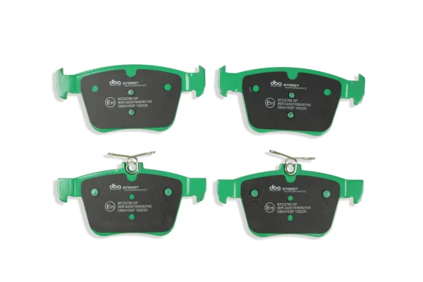 DBA Street Performance Rear Brake Pad Set 123 x 61.3+56.4 x 15mm for Audi S3 8V / Audi TTS quattro 8S & More