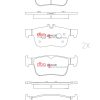 DBA Race Performance Rear Brake Pad Set for Honda Civic (10th Gen) / Honda Civic (10th Gen) FK8