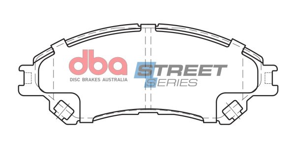 DBA Street Series Ceramic Front Brake Pad Set for Suzuki SX4 S-Cross / Suzuki Vitara