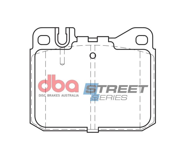 DBA Street Series Ceramic Front Brake Pad Set 89.7 x 73.5 x 16.8mm for Mercedes W123 200 / Mercedes W123 200 T & More