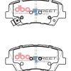 DBA Street Series Ceramic Front Brake Pad Set 132.8 x 60.0 x 16.5mm for Hyundai Elantra / Hyundai i-30 GD & More