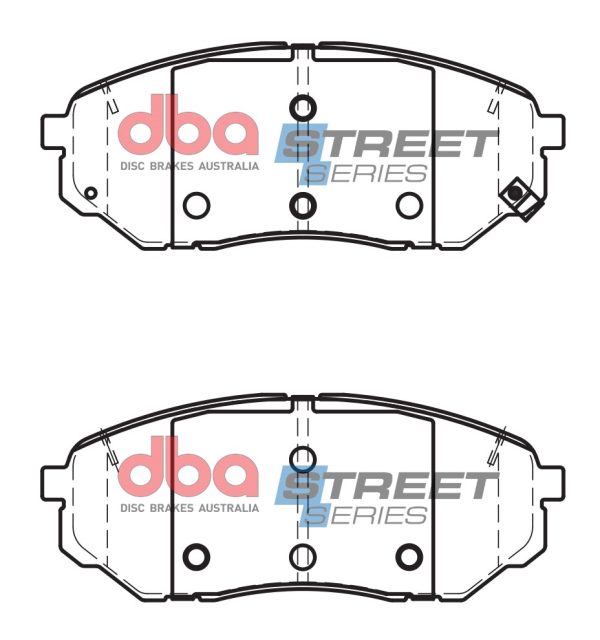 DBA Street Series Ceramic Front Brake Pad Set for Hyundai Santa Fe / Kia Sorento