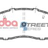 DBA Street Series Semi-Metallic Front Brake Pad Set 127.8 x 52.3 x 13.5mm for Daihatsu Fourtrak / Daihatsu Rocky & More