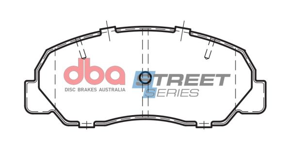 DBA Street Series Semi-Metallic Front Brake Pad Set 127.8 x 52.3 x 13.5mm for Daihatsu Fourtrak / Daihatsu Rocky & More