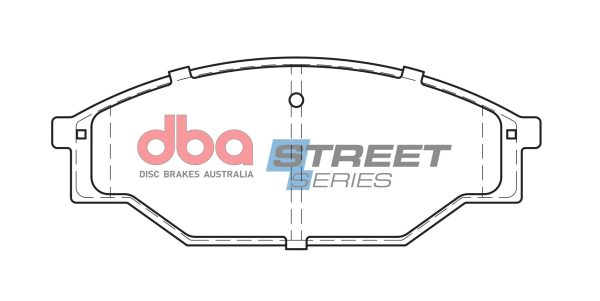 DB318SS.jpg DBA Street Series Ceramic Front Brake Pad Set 142.8 x 55.3 x 15.2mm for Toyota Dyna / Toyota Hi-Ace LH60 & More