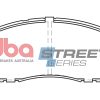 DB319SS.jpg DBA Street Series Ceramic Front Brake Pad Set 127.6 x 52.6 x 15.2mm for Mitsubishi Chariot / Mitsubishi Colt & More
